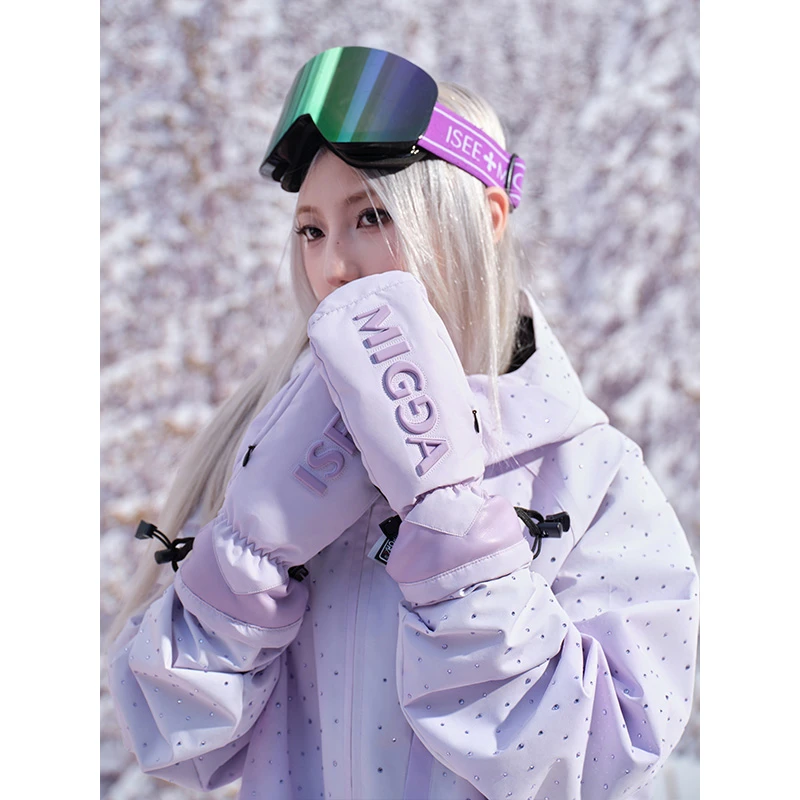ISEEMIGGA【立体logo】单双板滑雪手套耐磨防水保暖男女运动玩咖
