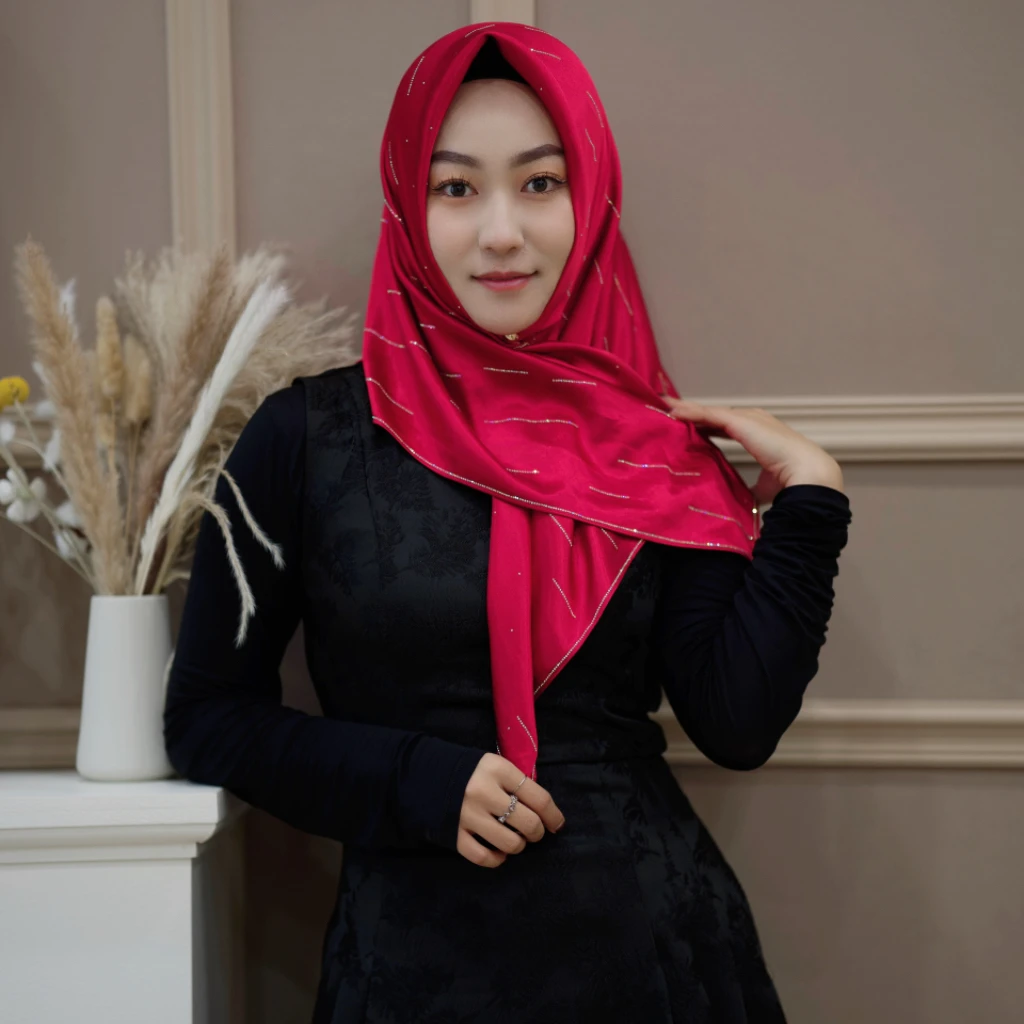 雅思米尼原创烫钻方巾 ysm-237纯色百搭时尚民族风头巾