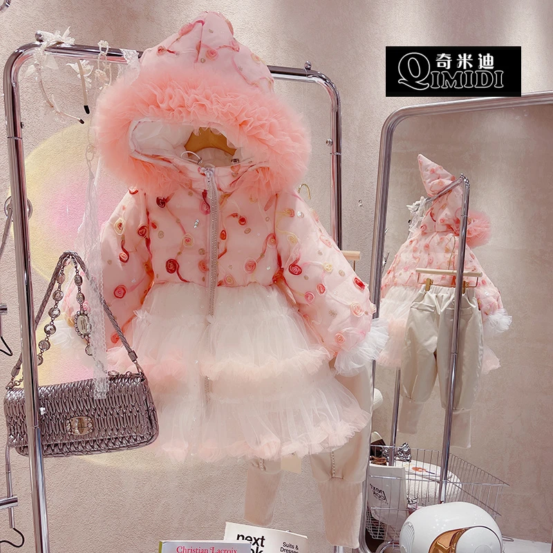 【棒棒糖】【现货】 奇米迪女童高定款公主羽绒服48507