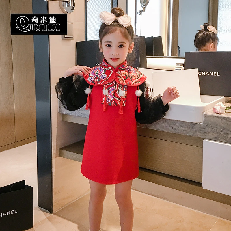 女童年服加绒连衣裙54741