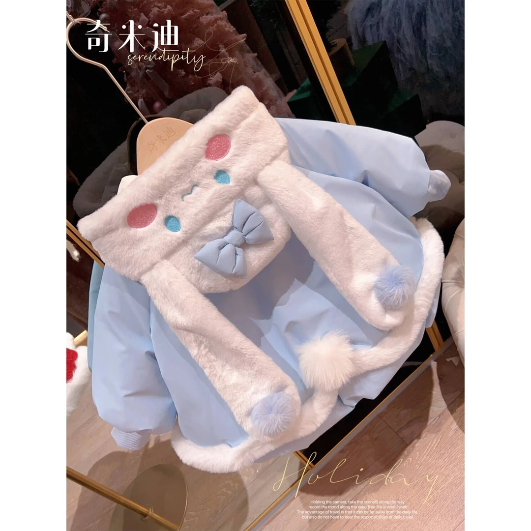 现货【玉桂狗】奇米迪女童冬季2023新款洋气卡通羽绒服外套48225