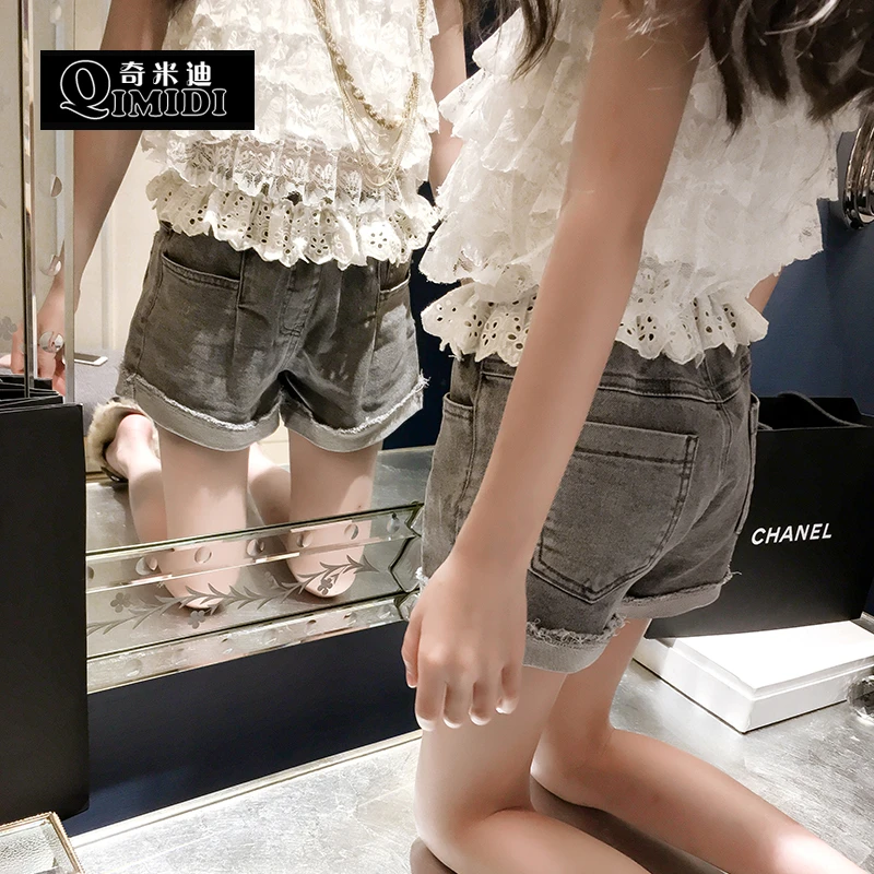 奇米迪 现货女童夏装儿童牛仔短裤22515