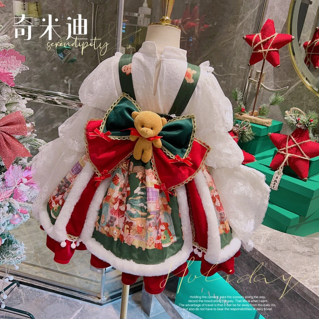 【童话公主】奇米迪女童圣诞公主裙2022冬装44181/41225