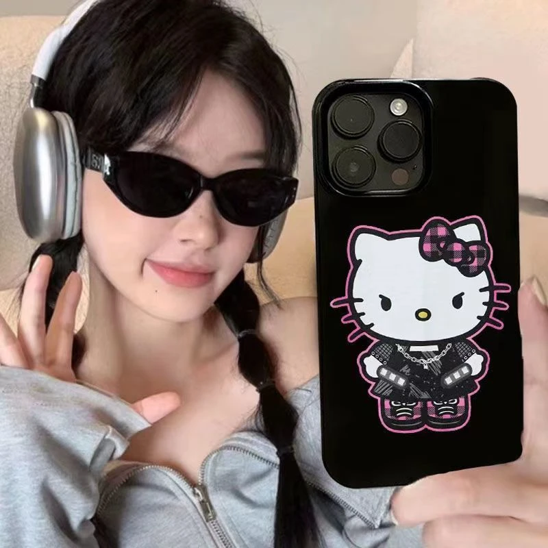 hellokitty猫软壳适用14苹果15pro可爱13少女12硅胶11卡通x透明xs