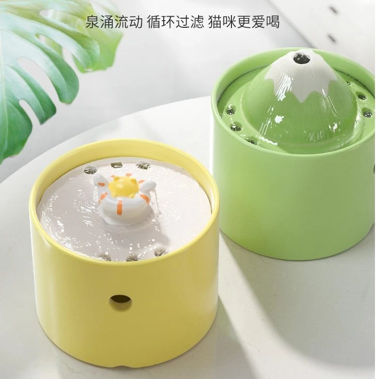 猫咪饮水机狗狗饮水器猫喝水流动陶瓷过滤加热猫咪恒温饮水器