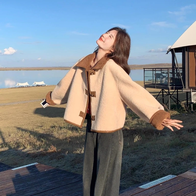 小香风外套女韩系少女法式爆款短款可双面一字穿过冬女装女装外套