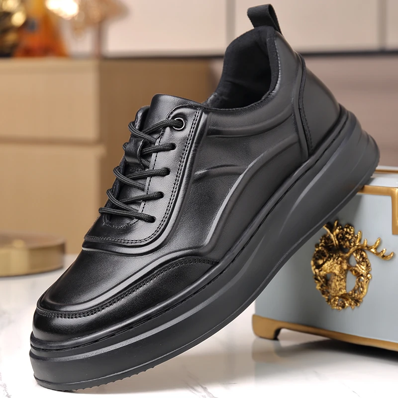 61603渡诺班尼新款头层牛皮时尚休闲皮鞋防滑耐磨软底商务皮鞋男