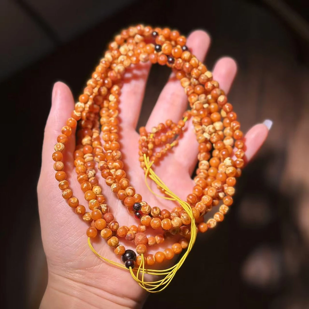 【缪老师严选】YS2220 蜜蜡圆珠多圈手链 多样性发其一