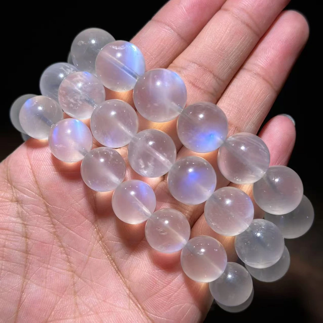 【缪老师严选】SJ0067 月光石圆珠手链 多样性发其一