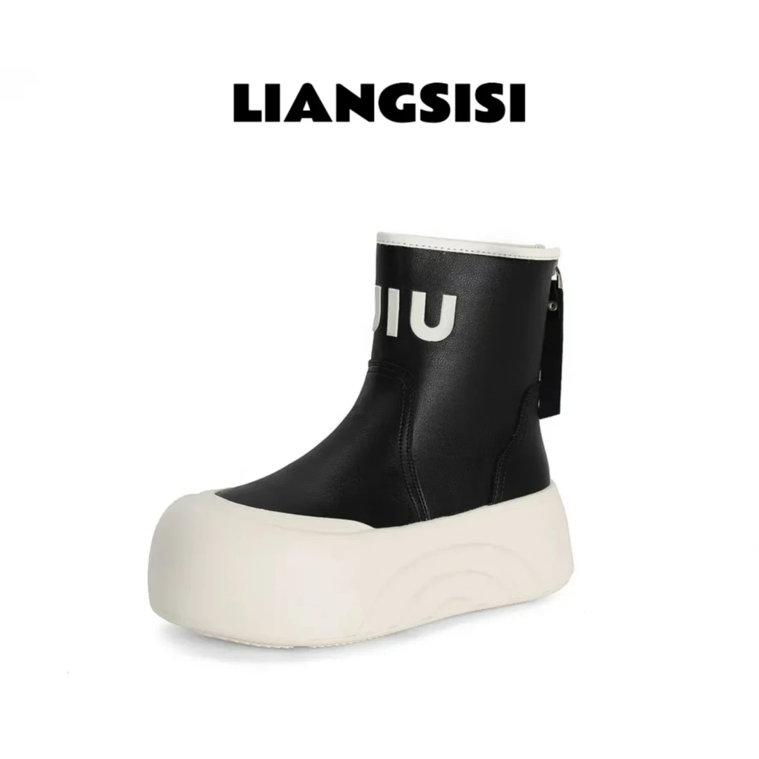 A30-梁思思SHOES【欧货靴】2024年新款后拉链时尚休闲短靴-5006-5