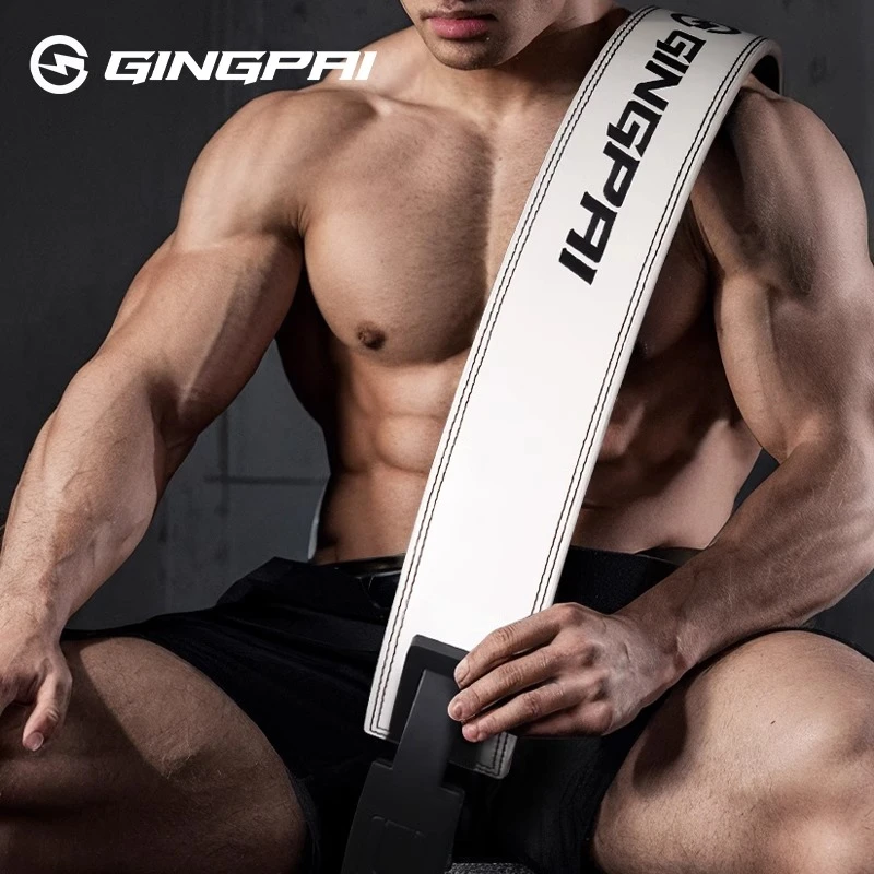 力量举健身腰带快扣腰带深蹲硬拉牛皮杠杆挺举重健美护具男非SBD