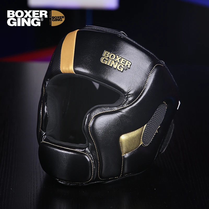 拳击护头全封闭mma格斗护具泰拳头盔搏击散打训练头套