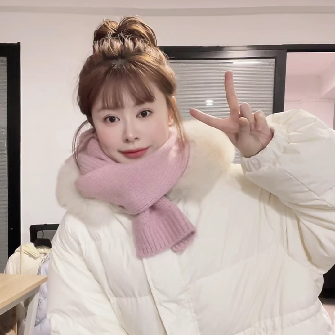 粉色小围巾  0108K