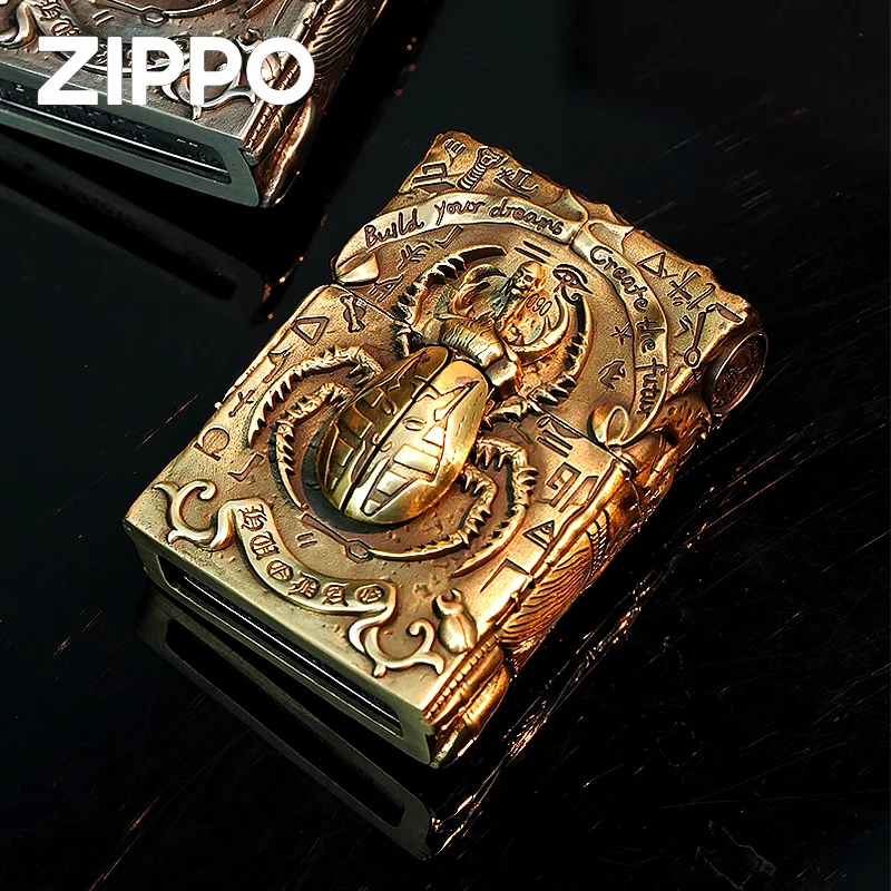 ZIPPO/之宝打火机/205-圣甲虫-古埃及法老-重甲贴章 个性-DYJ1
