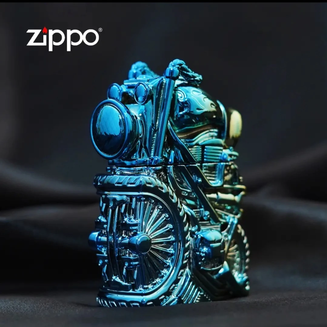 ZIPPO/之宝打火机-纤巧重甲-炫彩摩托-大礼盒款-DY9915TJ【林子】