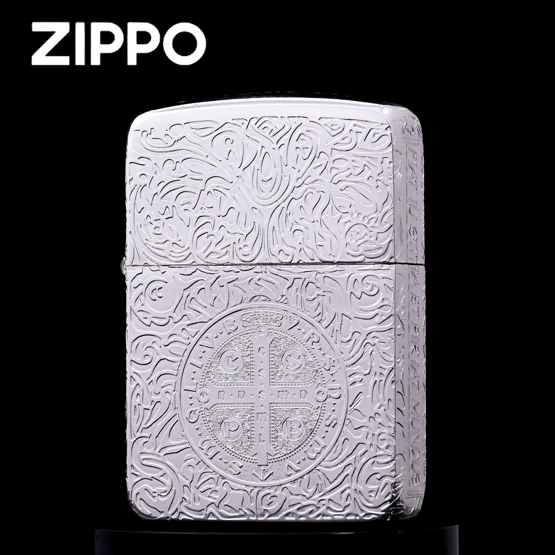 ZIPPO打火机/1941【镀银康斯坦丁】五面精雕男士防风DYJ1