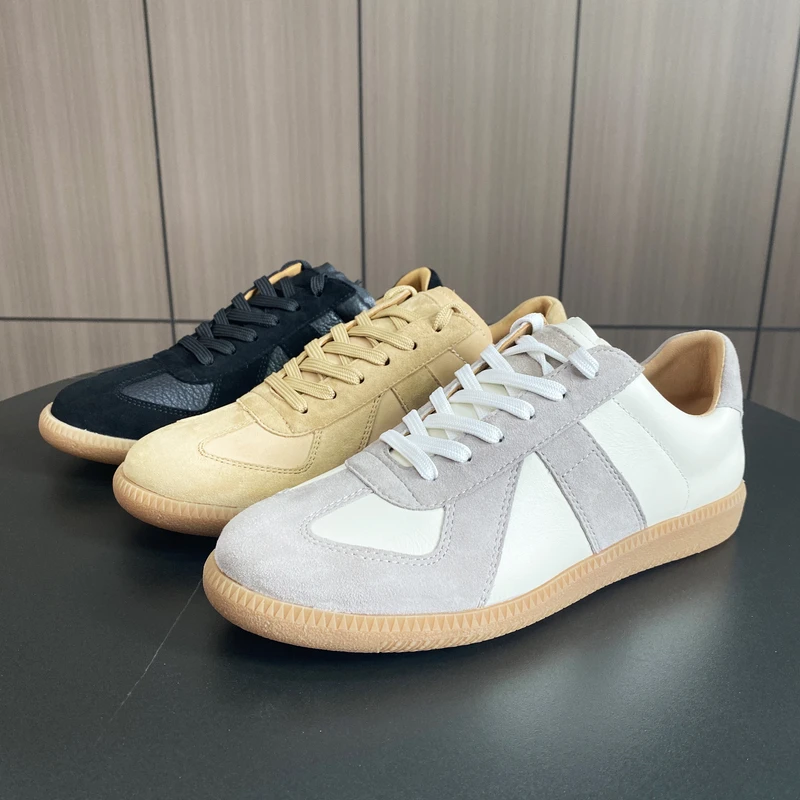 马吉拉德训鞋复古法国小牛皮德训鞋情侣女鞋女款时尚百搭平底防滑