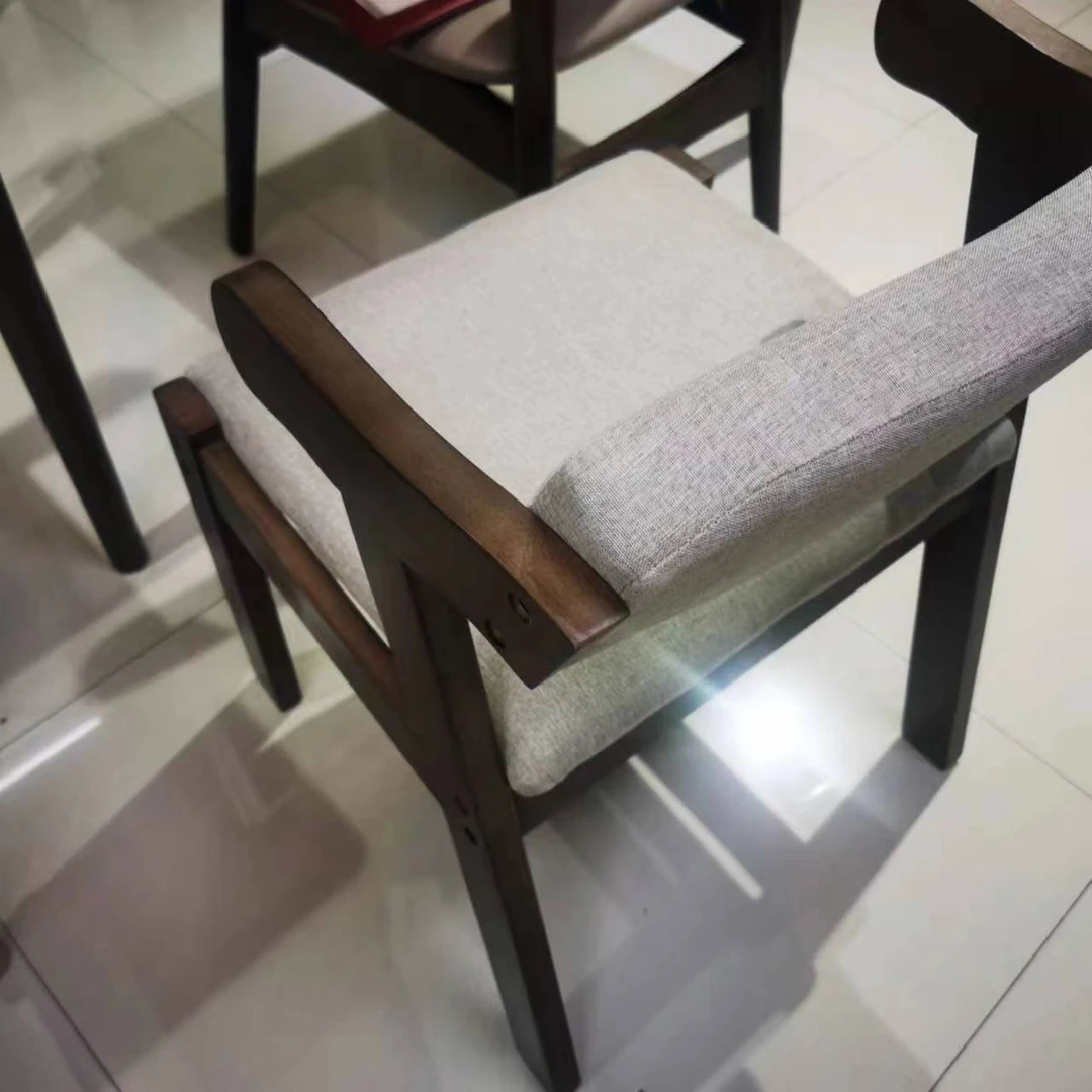 双边手扶椅书桌新中式简约轻奢靠背凳书房实木椅餐厅凳子客厅北欧