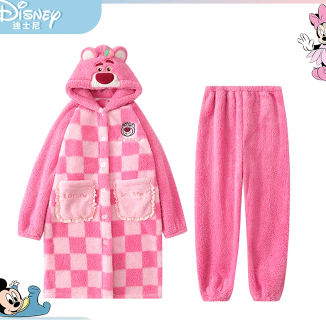 【老巩推荐】Disney迪士尼系列家居服均码可爱草莓熊整套送裤子  TX