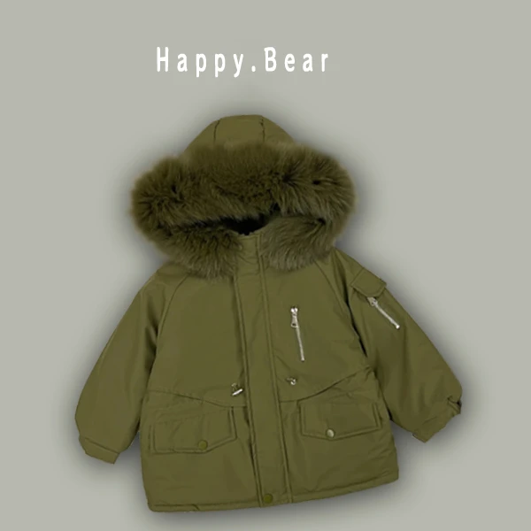 【卡尔达专属】秋冬棉服儿童连帽加绒加棉外套宝宝男宝宝冬季外套