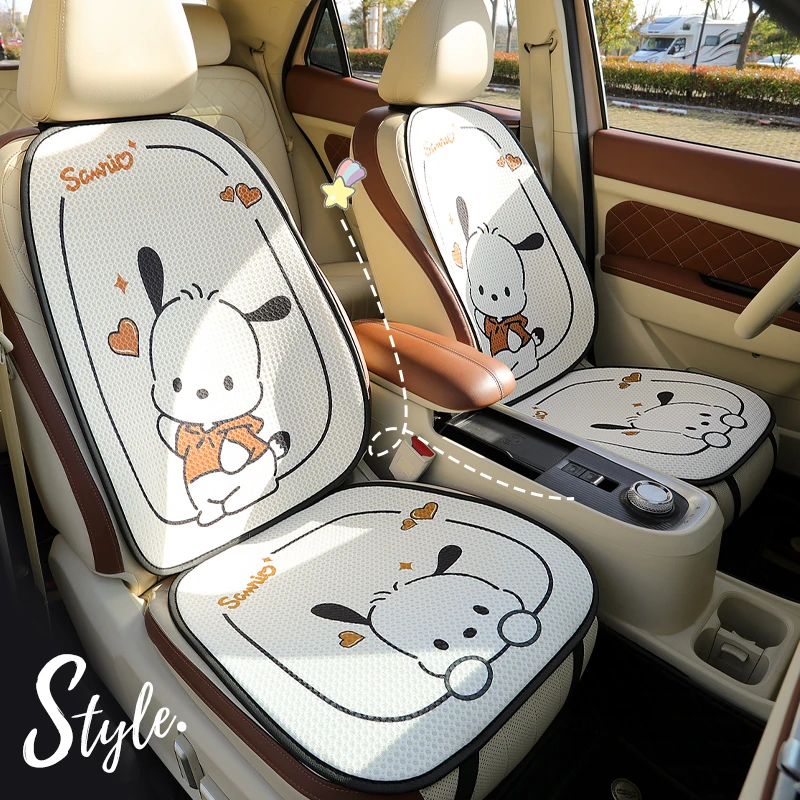 新款汽车坐垫可爱卡通座椅垫四季通用全车五座座垫透气防滑车垫子
