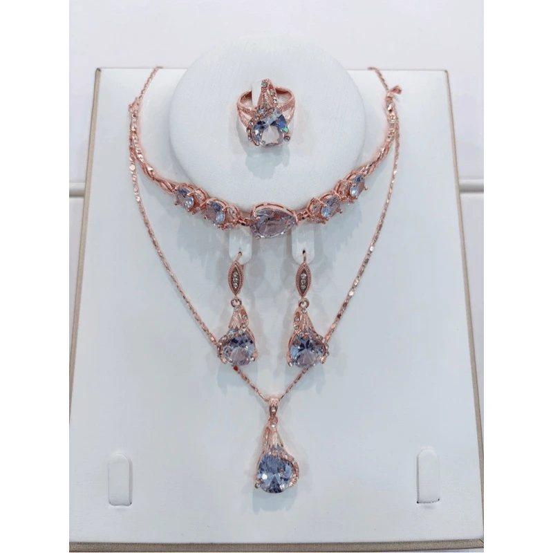 铜合金合成锆石耳饰 新疆发货 民族风耳环 戒指 吊坠 项