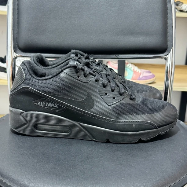 44码 Nike Air Max 90 华夫鞋 阿甘鞋 跑鞋 黑色 二手