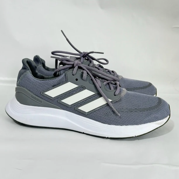 42码 adidas Energy Falcon 跑鞋 灰/白 二手正品 剐蹭