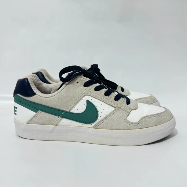 40.5码 Nike SB Delta Force Vulc滑板鞋 米白绿色 公价699 二手