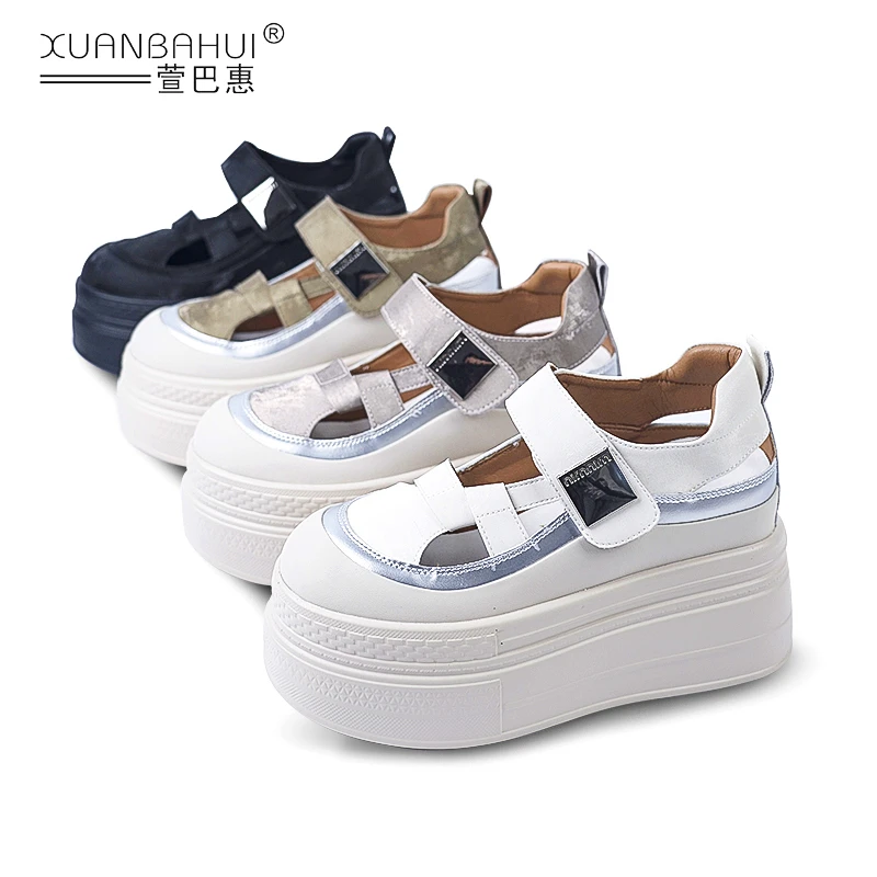 【小小红】2024夏季经典复古风软底10CM增高松糕玛丽珍女鞋5210-3