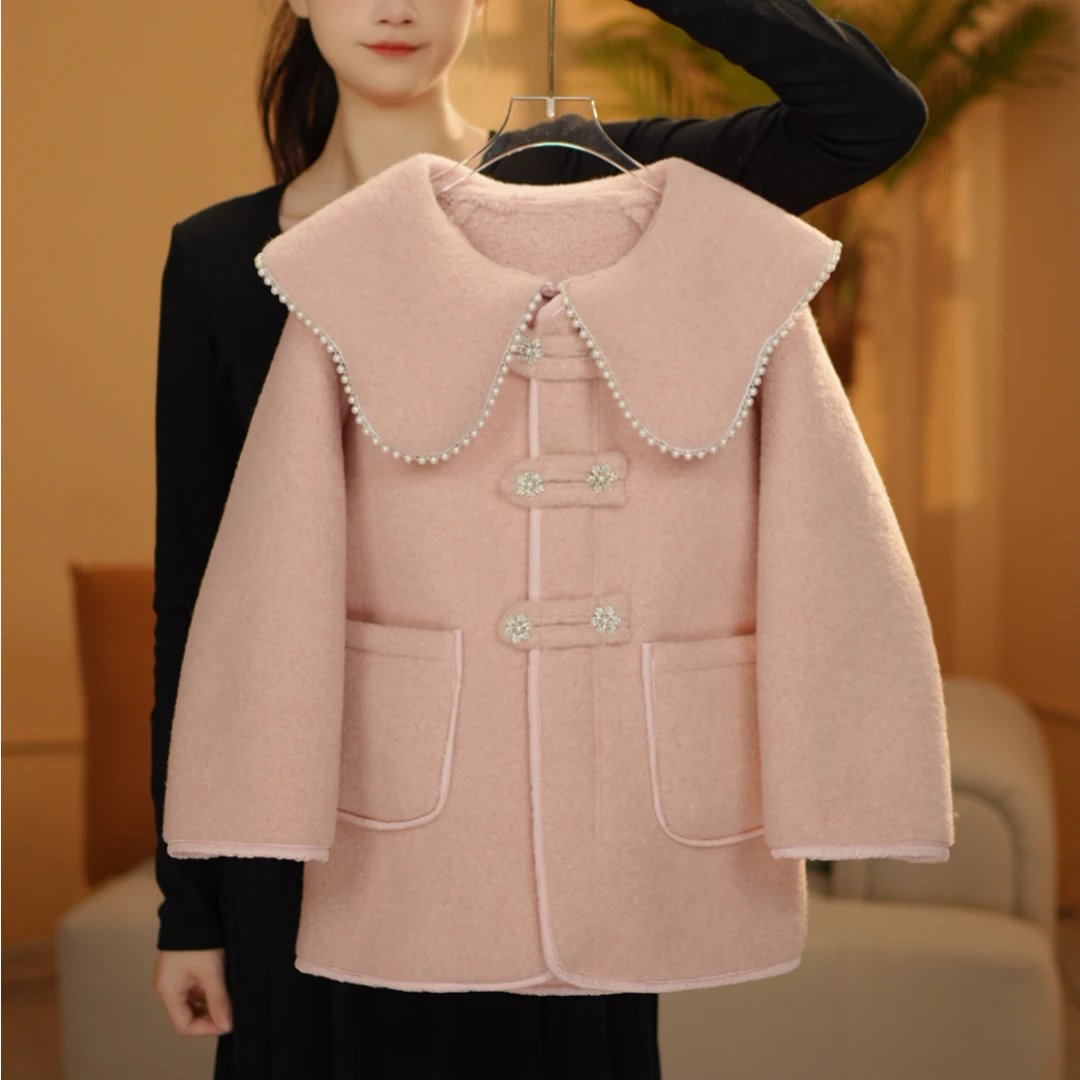 女童2024冬款新款女中大童冬装气质棉服外套测22