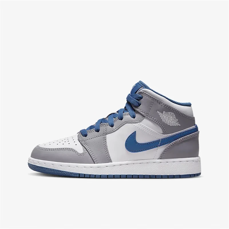 Nike耐克AIR JORDAN 1 MID (GS) AJ1 大童运动童鞋 DQ8423-014