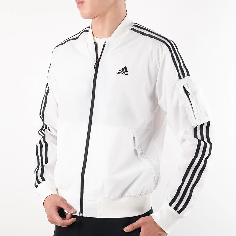 adidas/阿迪达斯中性立领外套运动休闲棒球服飞行夹克上衣 GH4803