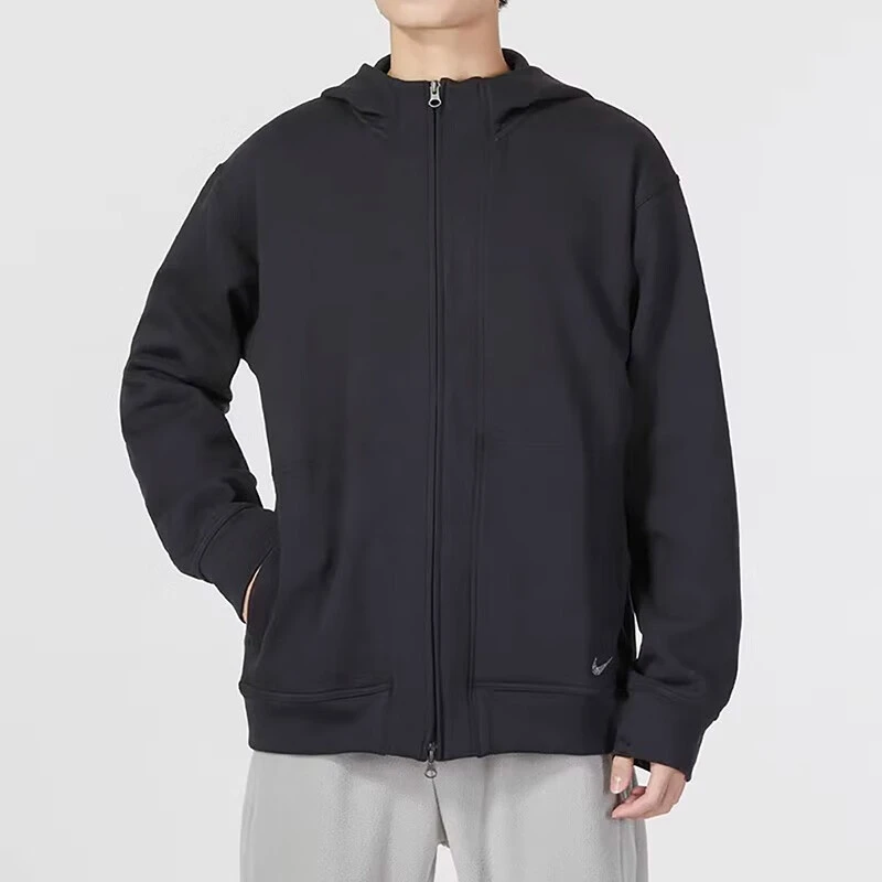 nike耐克夹克男子男秋季户外拉链开襟外套针织连帽衫DQ4877-010
