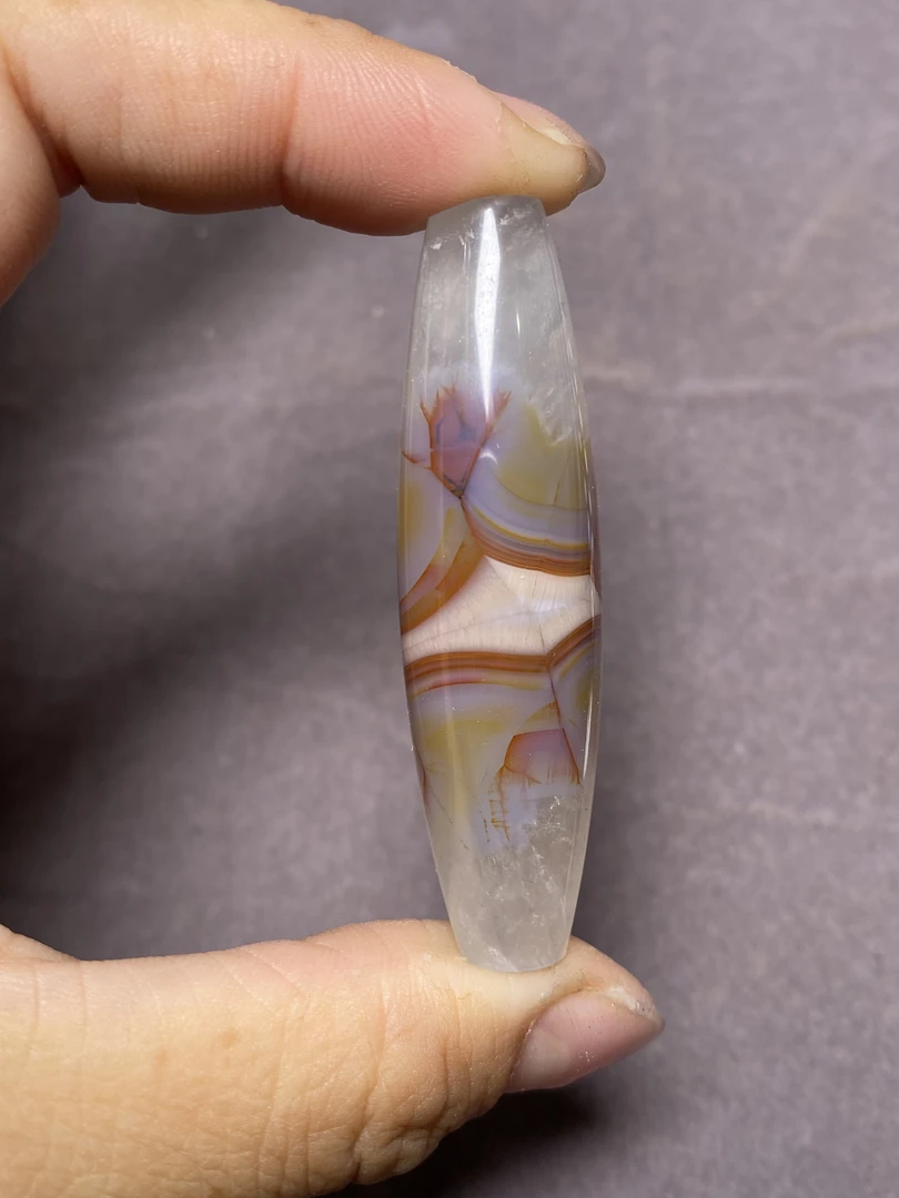 缠丝玛瑙珠子桶珠火焰纹玛瑙“龙鳞纹”珠子