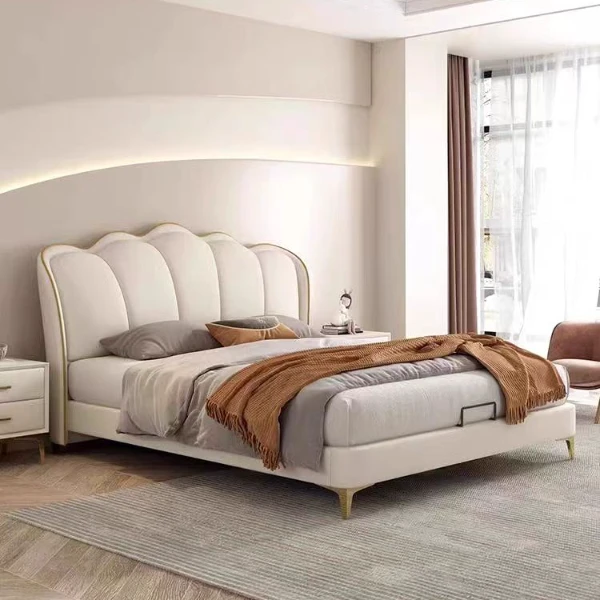 儿童床青少年男孩女孩蓝色粉色床现代简约儿童房单人床储物小孩