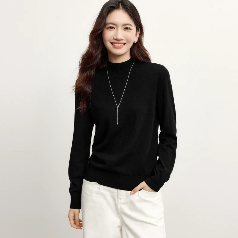【衣衣专属】合集伊芙丽可机洗半高领套头纯色毛衣打底衫1F7931191Q