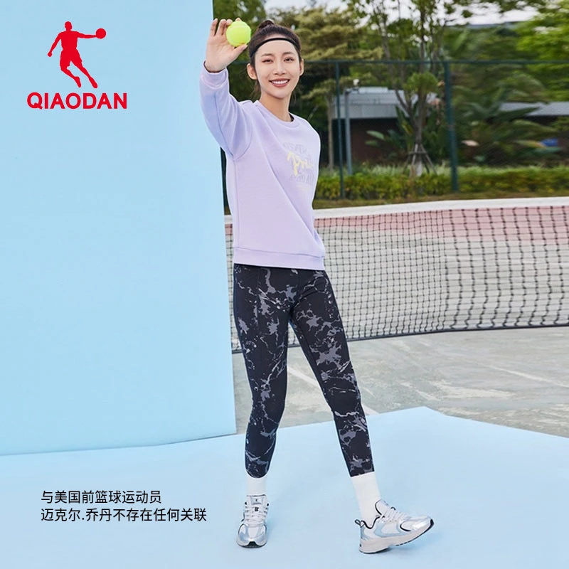 中国乔丹春季女专业运动综训透气户外针织上衣EWD12231342