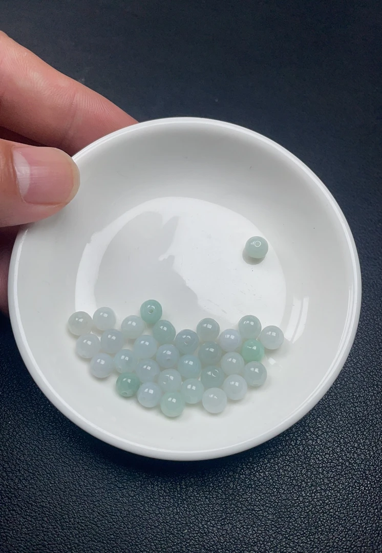 F86翡翠圆珠 卡6(30颗)