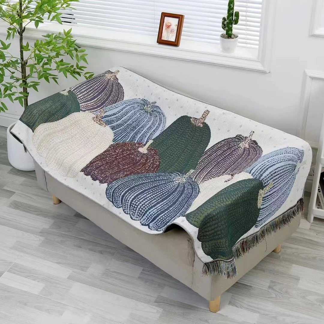 【两边流苏】欧式沙发垫柔软亲肤双面单人