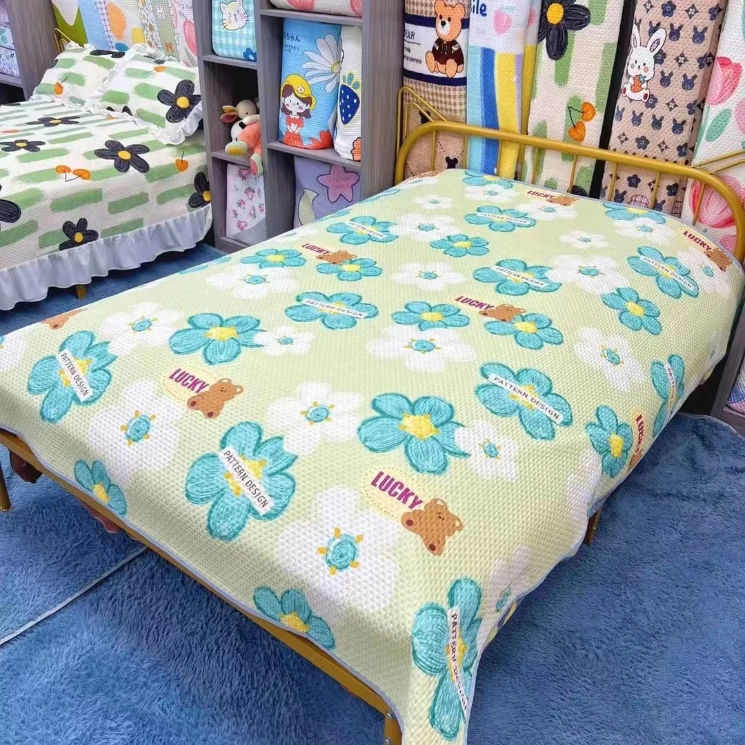 【绿野仙踪】四季双面通用款床盖约2*2.3可机洗防滑宽边压烫床盖