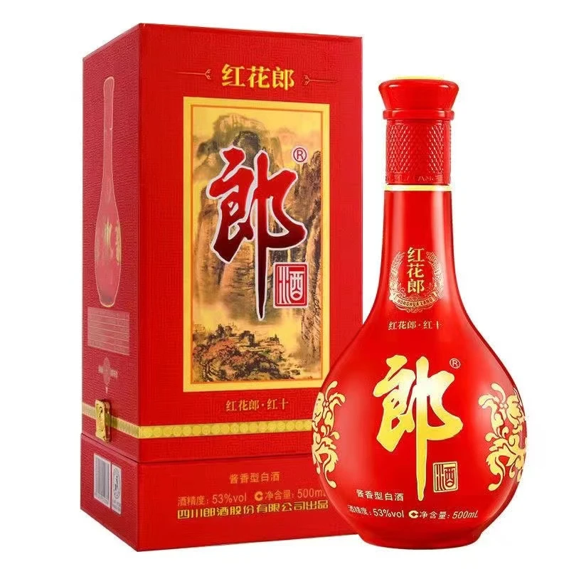 郎酒红花郎酒·红十 郎酒股份出品 酱香型白酒 53度500ml*1瓶