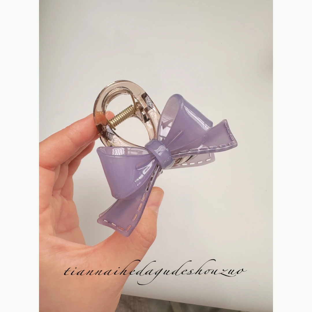 质感里的极简风发抓 韩版甜美气质发饰头饰发夹夹子盘发夹抓夹