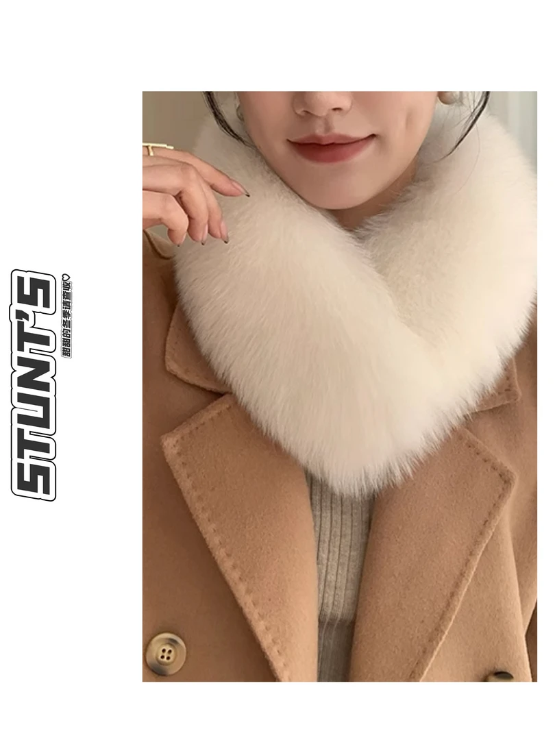 秋冬款时尚氛围感短款磁吸围脖保暖围巾1180