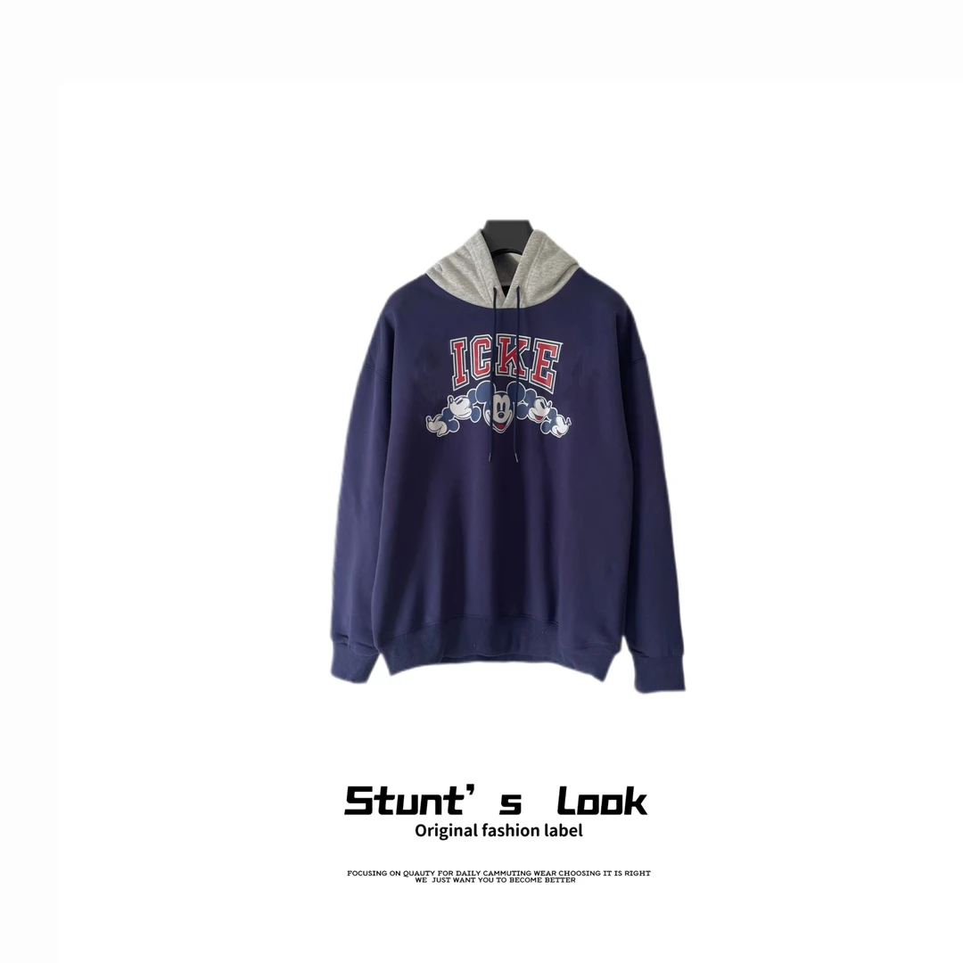 秋冬新款舒适米奇带帽长袖卫衣1199