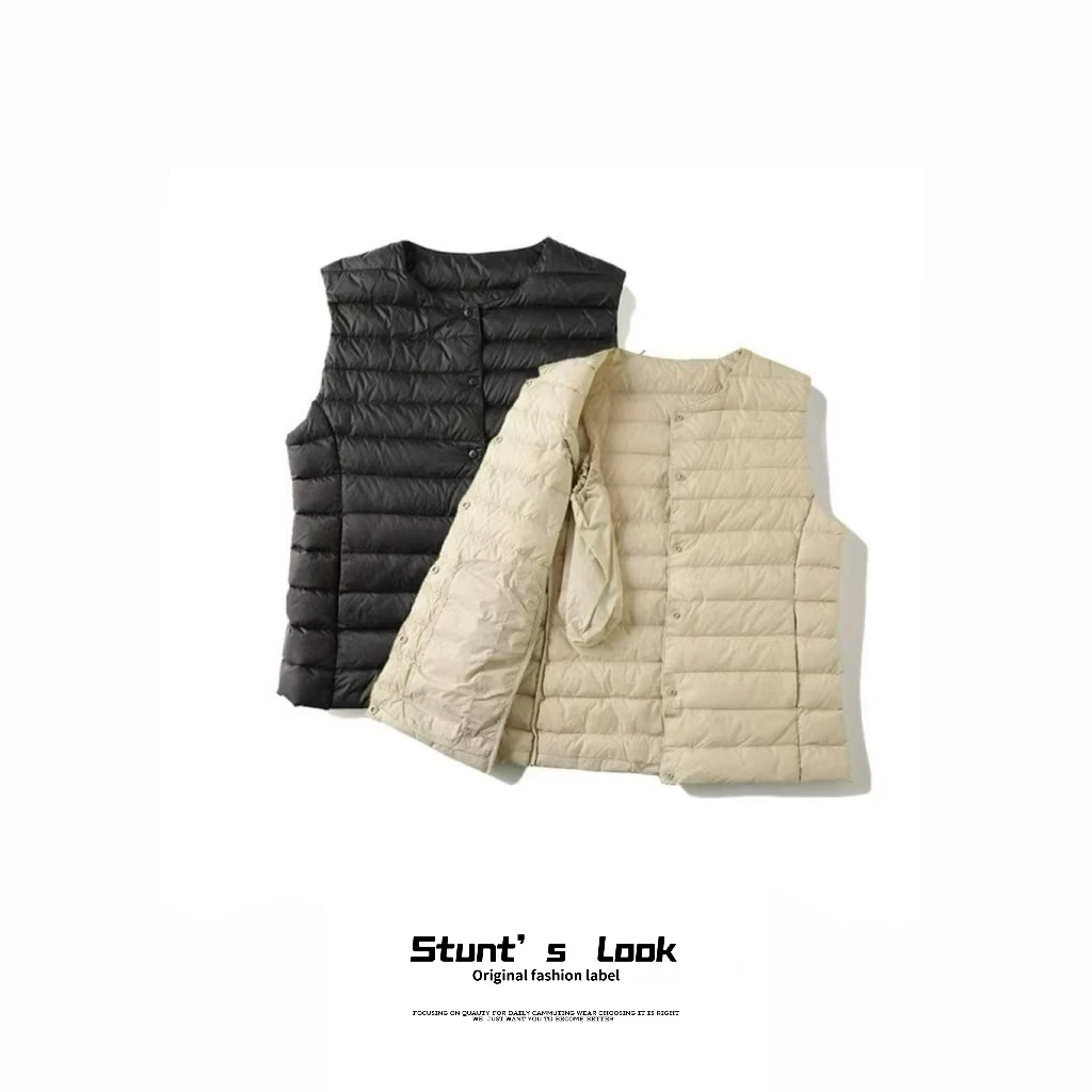 秋冬新款时尚百搭简约保暖轻便轻薄羽马甲 1144