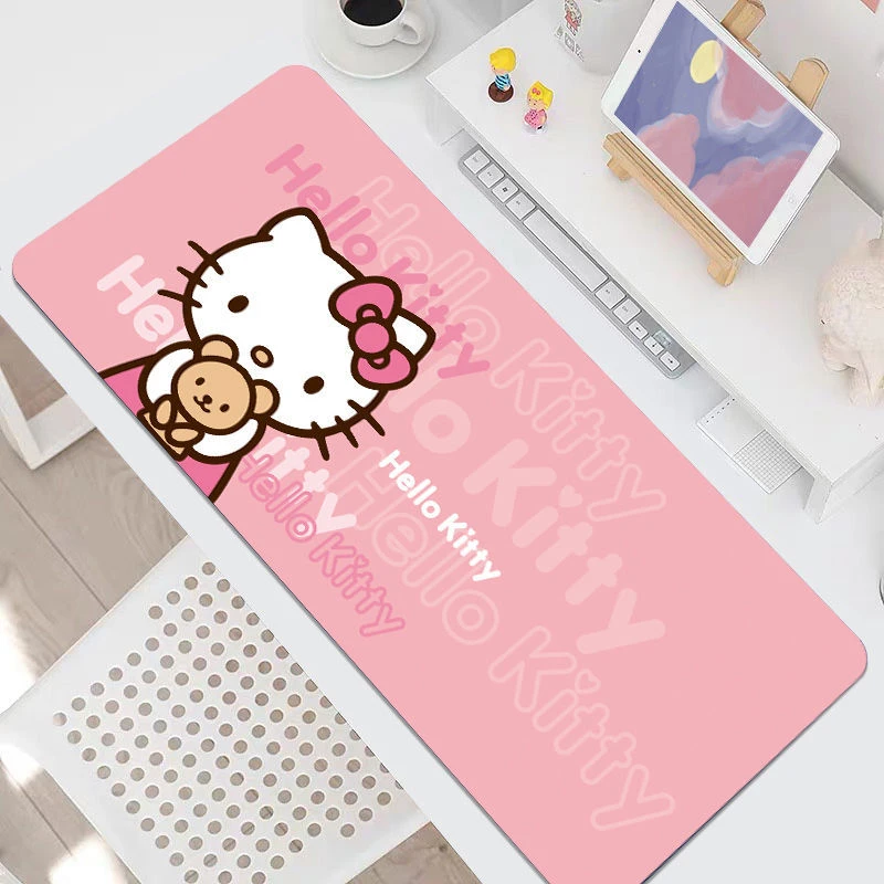 超大号电脑鼠标垫可爱女生办公书桌学习写字垫Hello Kitty鼠标垫