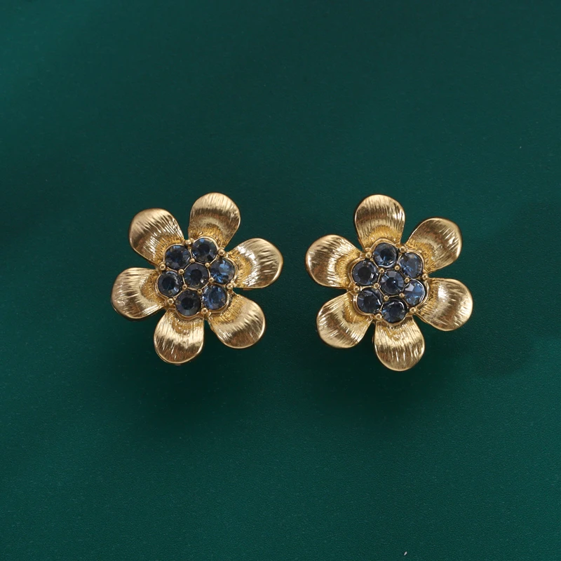吉塔芭比塔 铜合金项链 【五金女孩】法式花朵耳环饰品 JT-512