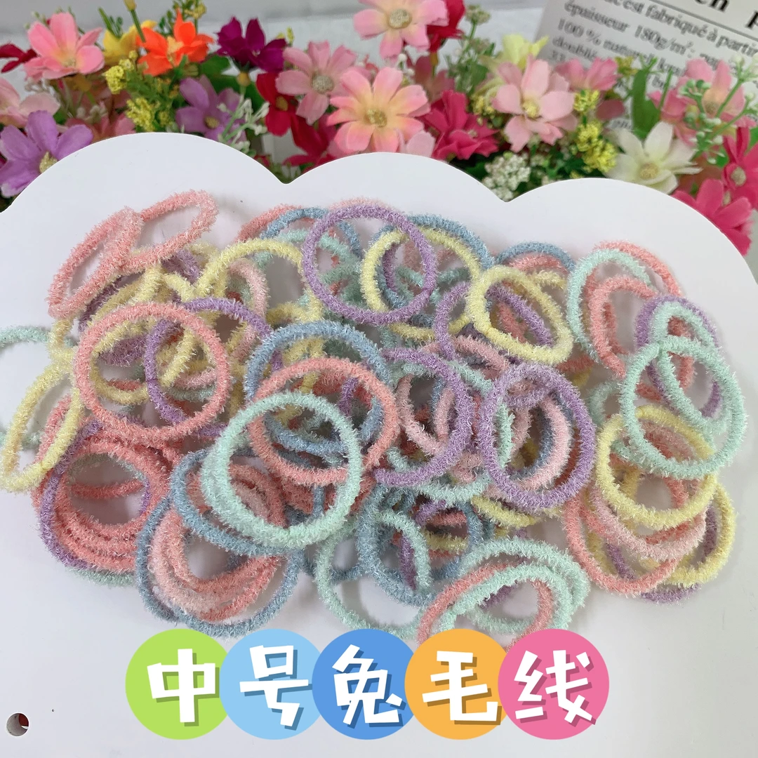 秋冬新款毛绒不伤发头绳皮筋