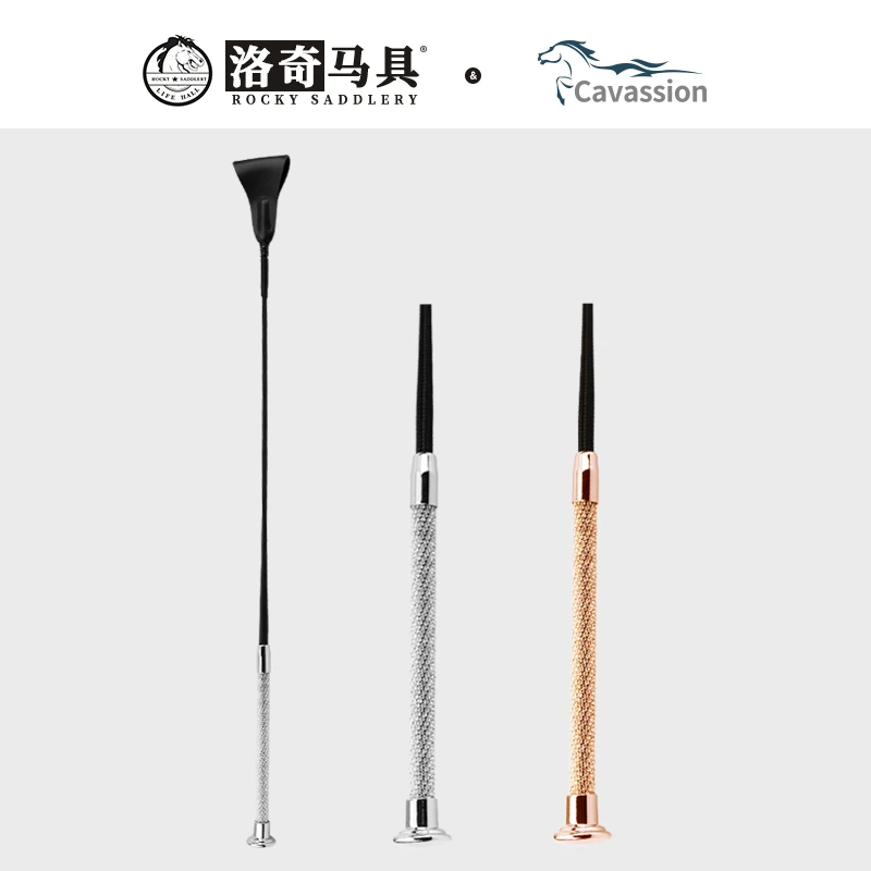 CavassionCrystal水晶马术短鞭障碍短鞭骑士马鞭男女儿童8109034